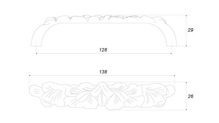 Мебельная ручка, RS510MAB.1/128
