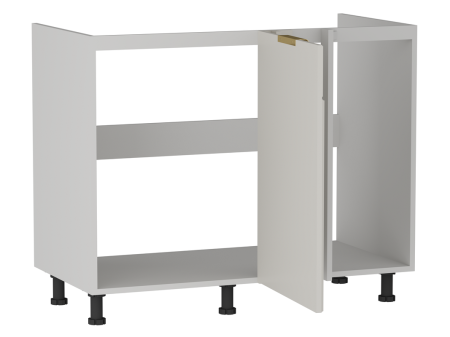 Стол под мойку угловой СМУ-110, Берта (1000*554*820) Светлый Мокко, 22922