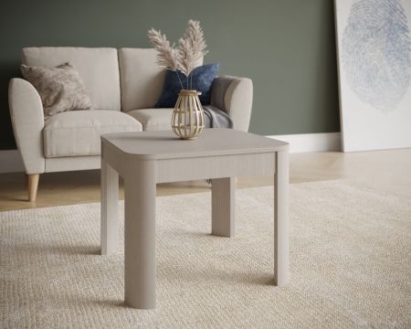 Стол журнальный, Квадро (550*550*450) Серый камень, 61001