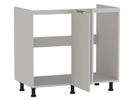 Стол под мойку угловой СМУ-100, Монза (900*554*820) Экокожа Бежевый, 23113