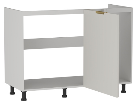 Стол под мойку угловой СМУ-120, Берта (1100*554*820) Светлый Мокко, 22923