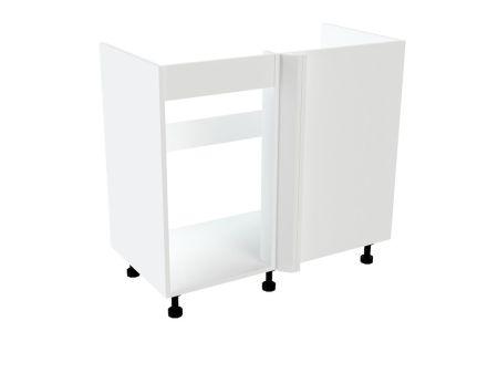 Стол под мойку угловой СМУ-100 л, Бьянка (900*470*820) Белый, 21112