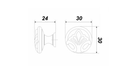Мебельная ручка MADONNA, RC502W/G.1
