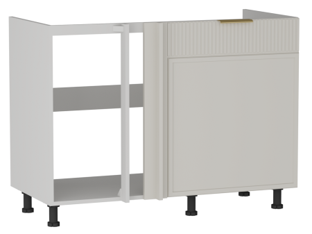 Стол под мойку угловой СМУ-120, Берта (1100*554*820) Светлый Мокко, 22923