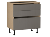 Стол с ящиками СЯ-80, Женева (800*520*870) Дуб Палермо/Серый камень , 22020