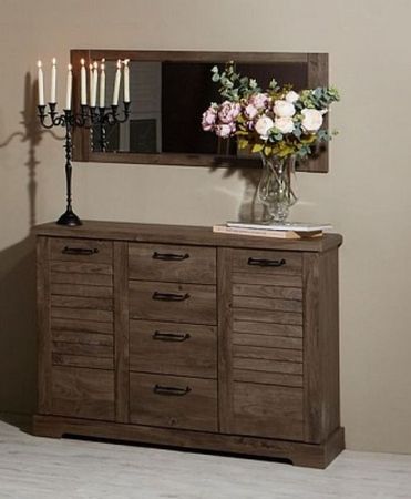 Зеркало, Кантри (1100*25*650) Орех Риббек темный, 11301