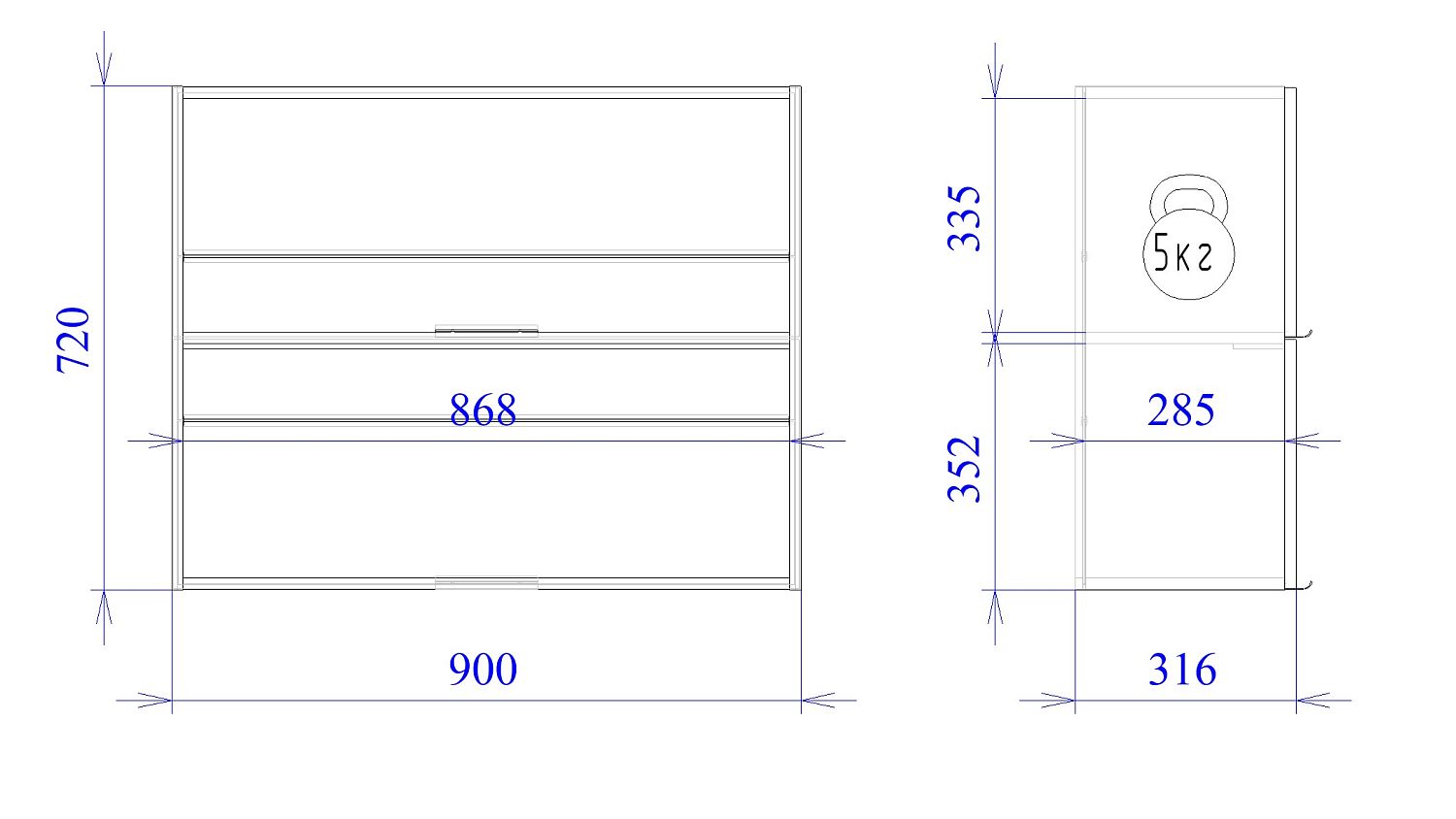 Шкаф  ШГ-90Г, Монза (900*316*720) Экокожа Бежевый, 23158