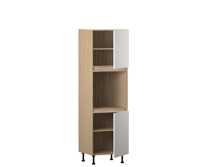 Пенал ПГ-60, Женева (600*586*2096) Дуб Палермо/Белый матовый, 22436