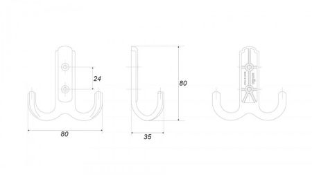 Мебельный крючок DOMANI, K252MAB.6