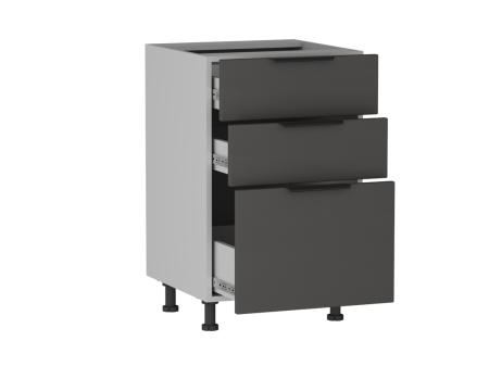 Стол с ящиками СЯ-50 (176/356), Ватель (500*523*820) Экокожа Серый, 23318