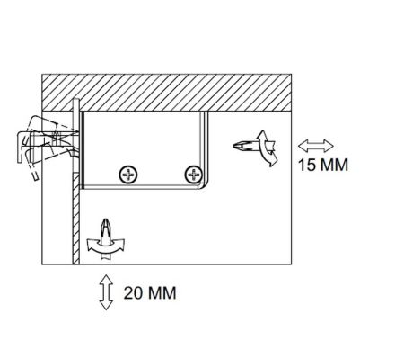 Навес мебельный, правый (белый) арт.146.R000.01, 146.R000.01