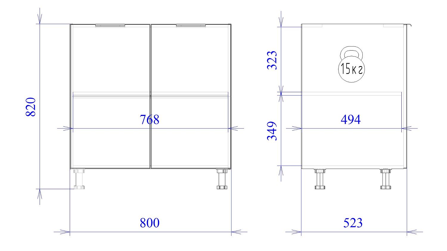 Стол С-80, Монза (800*523*820) Экокожа Бежевый, 23107