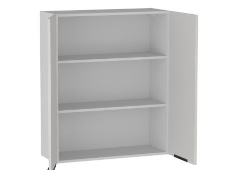 Шкаф 960 2-х дверный ШГ-80, Ватель (800*316*960) Экокожа Белый, 24363