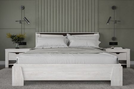 Кровать Люкс 1600 с подъемным механизмом, Гарда Prime (1674*2142*876), Дуб Винтерберг